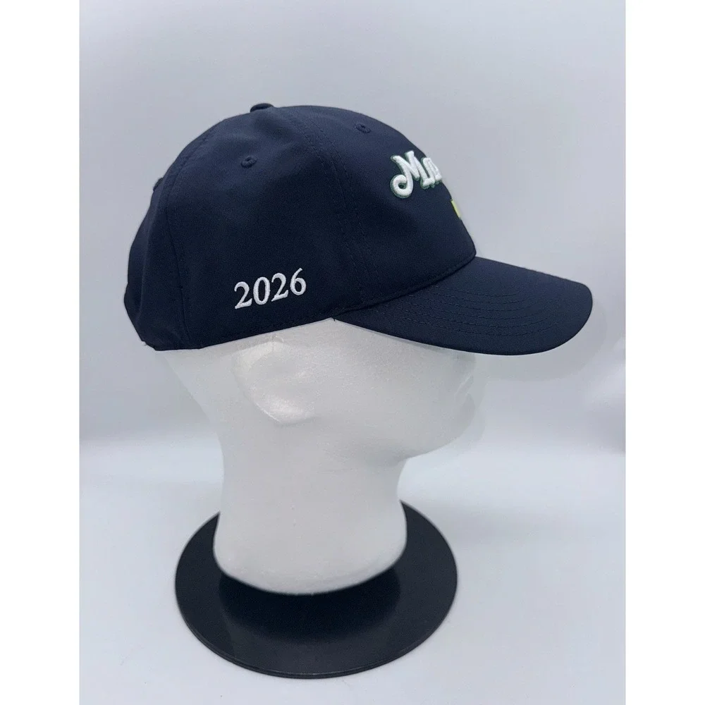 MASTERS Hat Cap 2026 Ahead Navy Blue Golf Strap Embroidered Augusta National